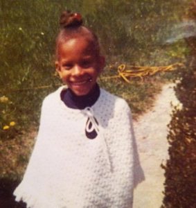 Monica Aston's early childhood photo.