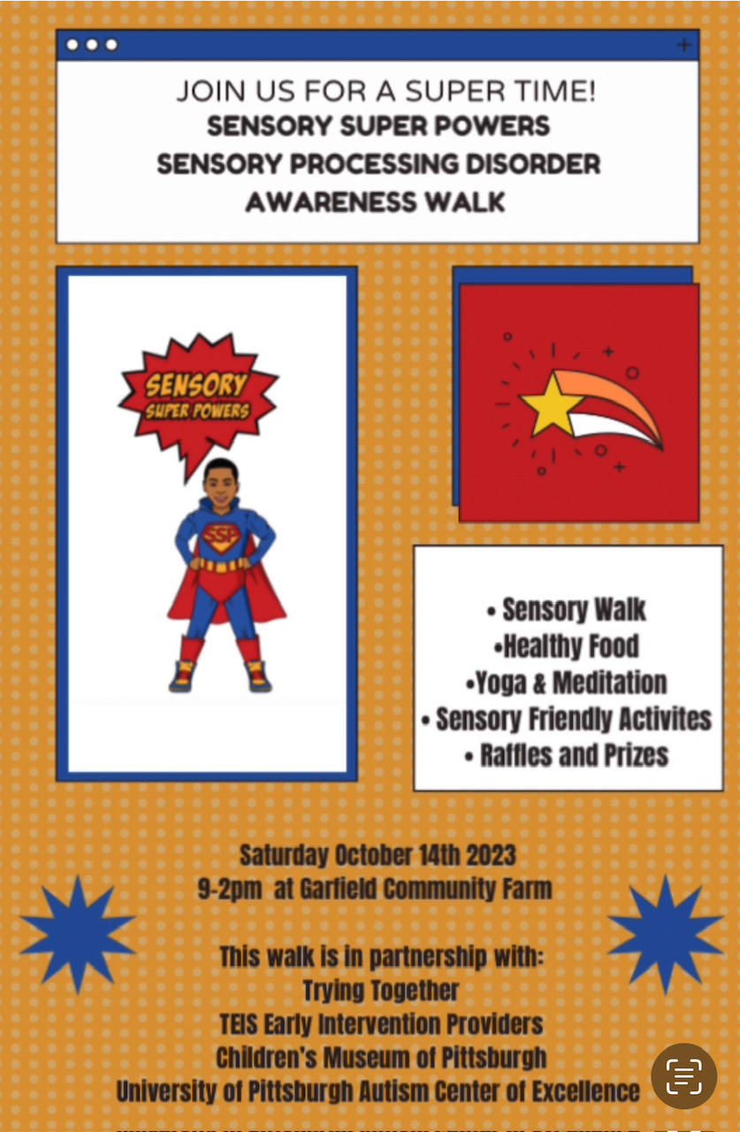 Sensory Super Powers- Sensory Awareness Walk Flyer