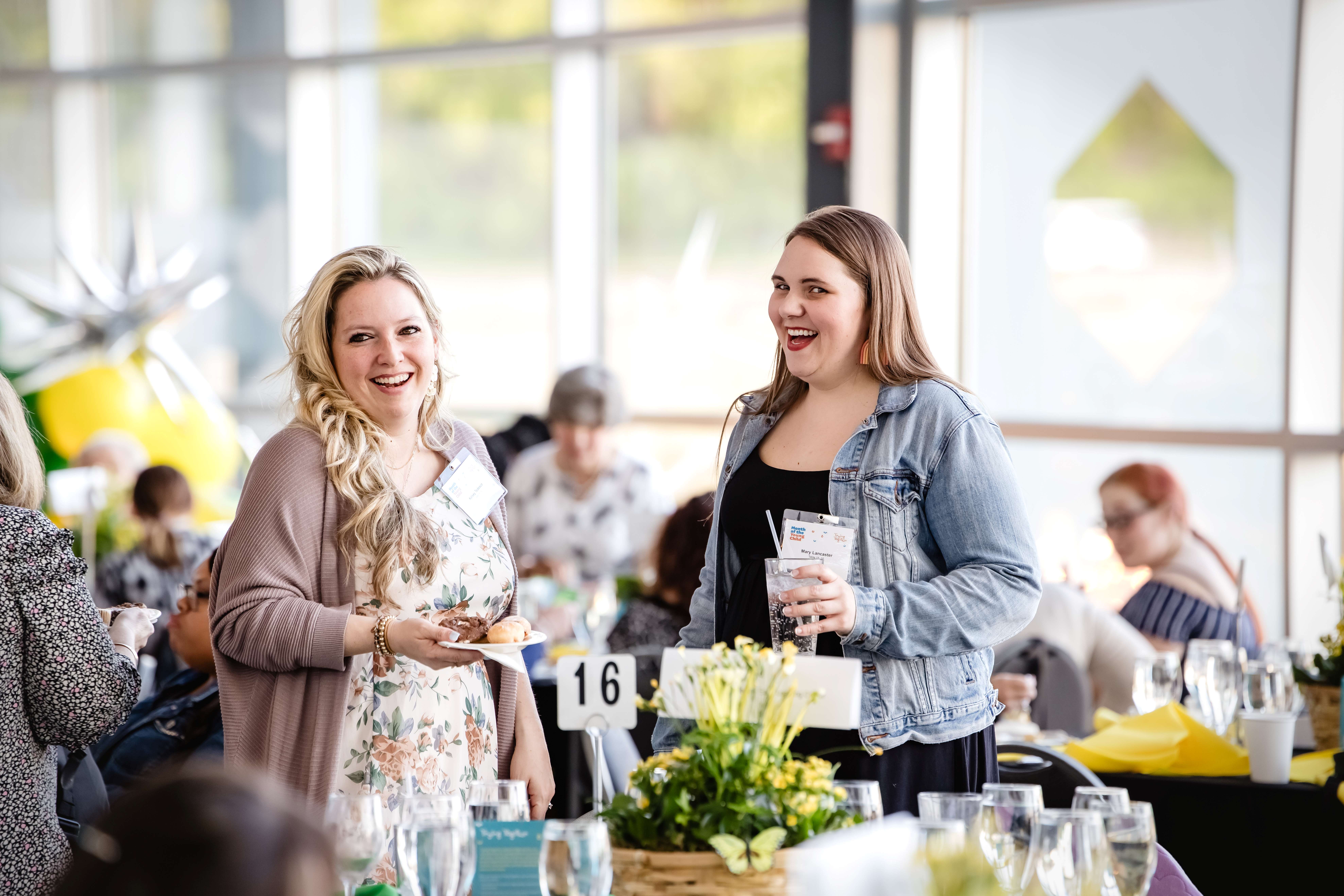 Two early childhood professionals at the Trying Together Annual Celebration Dinner | Free Training | Strengthening Business Practices for Child Care Programs