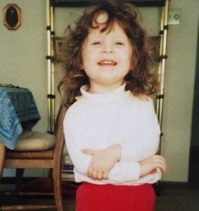 Gabby Lisella's early childhood photo.