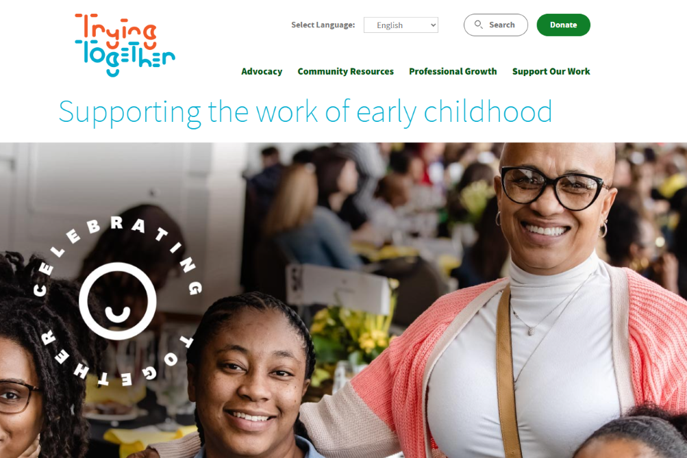 Trying Together Introduces New Homepage and Navigation